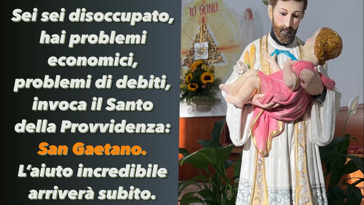 Preghiera a san gaetano della divina provvidenza - Parrocchia San
