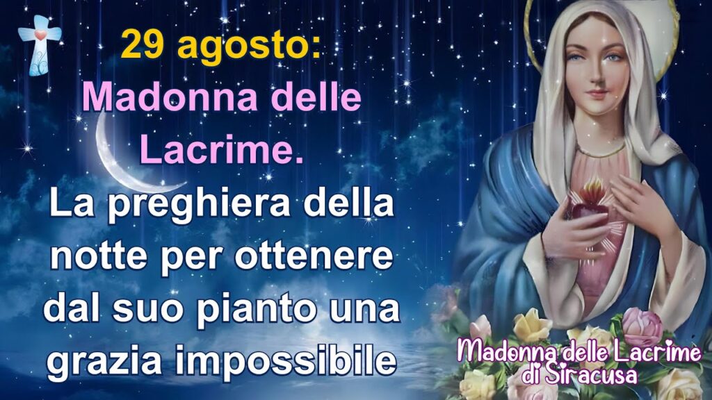 Preghiera Alle Lacrime Di Maria Preghiera alla madonna delle lacrime di treviglio - Parrocchia San
