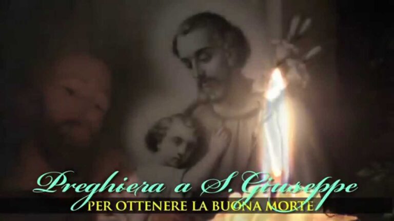 Preghiera della buona morte di san giuseppe - Parrocchia San Giuseppe