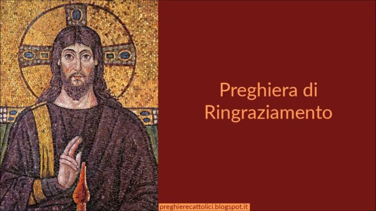 Preghiera di ringraziamento a gesu misericordioso - Parrocchia San