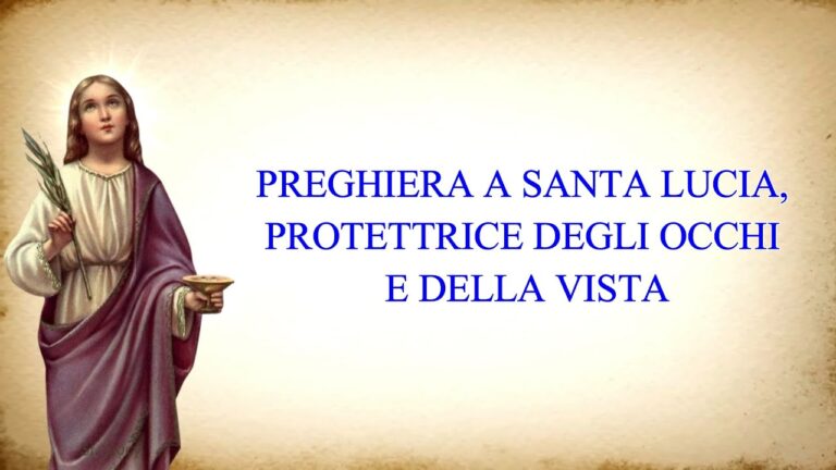Preghiera per la guarigione della vista - Parrocchia San Giuseppe